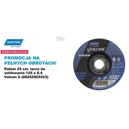 Norton Schleifscheibe Vulcan 125 x 6,4 A30S