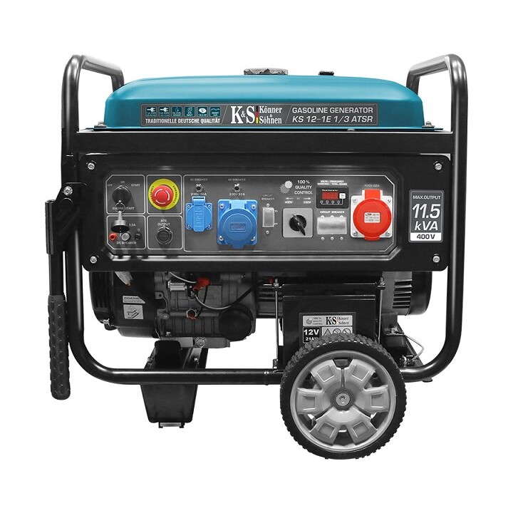 Könner & Söhnen KS 12-1E 1/3 ATSR motor-generator 8000 W 55 L Petrol Black, Teal