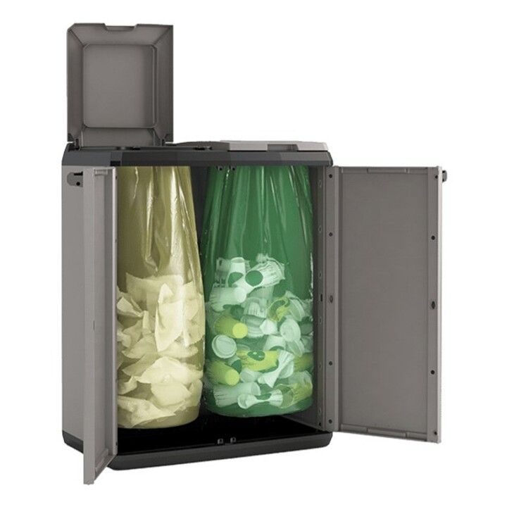 Keter Split Basic 220 l Rechteckig Kunststoff Grau