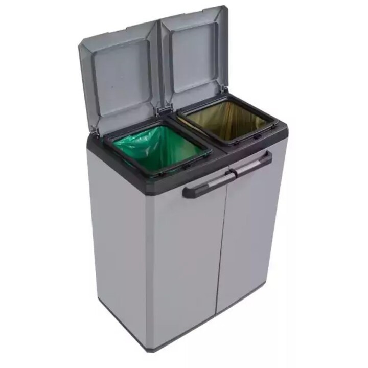 Contenitore Keter Split Basic 220 L rettangolare in plastica grigia