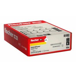 FISCHER KOŁEK HYBRIDPOWER 10x90 /50szt. KLUCZ OGNIOODPORNY