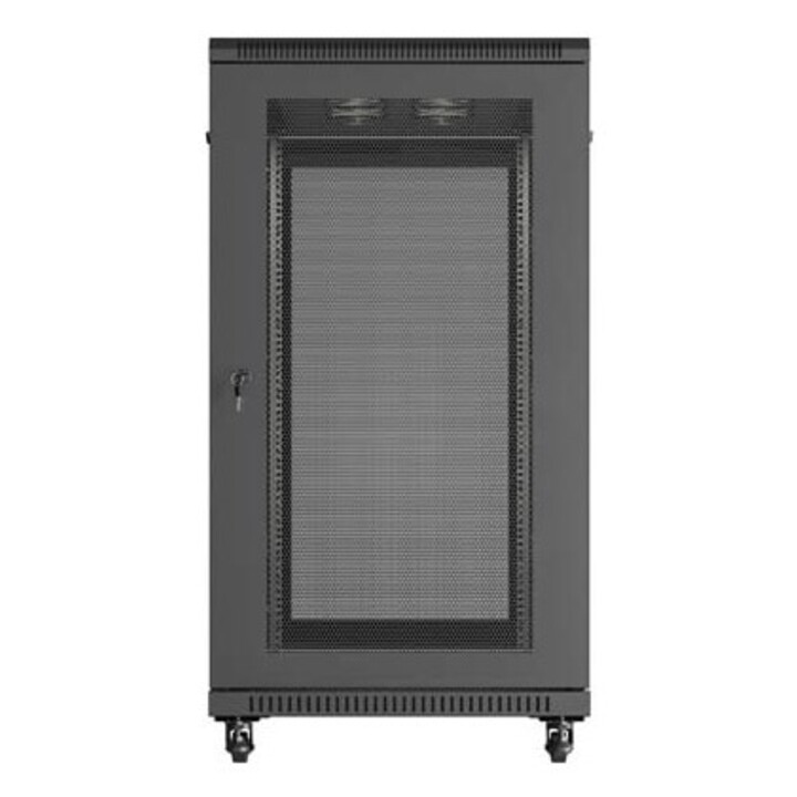 Lanberg FF01-6222-23B 22U Rack Cabinet, Freestanding Rack or Frame, Black
