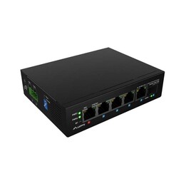 SWITCH LANBERG LIGHT INDUSTRIAL POE 1XBT 3XAT SFP+ETH DIN NIEZARZĄDZALNY FAST ETHERNET