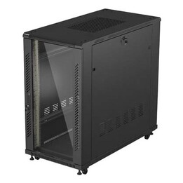 Armadio rack Lanberg FF01-6222-12B 22U, rack autoportante o telaio, nero