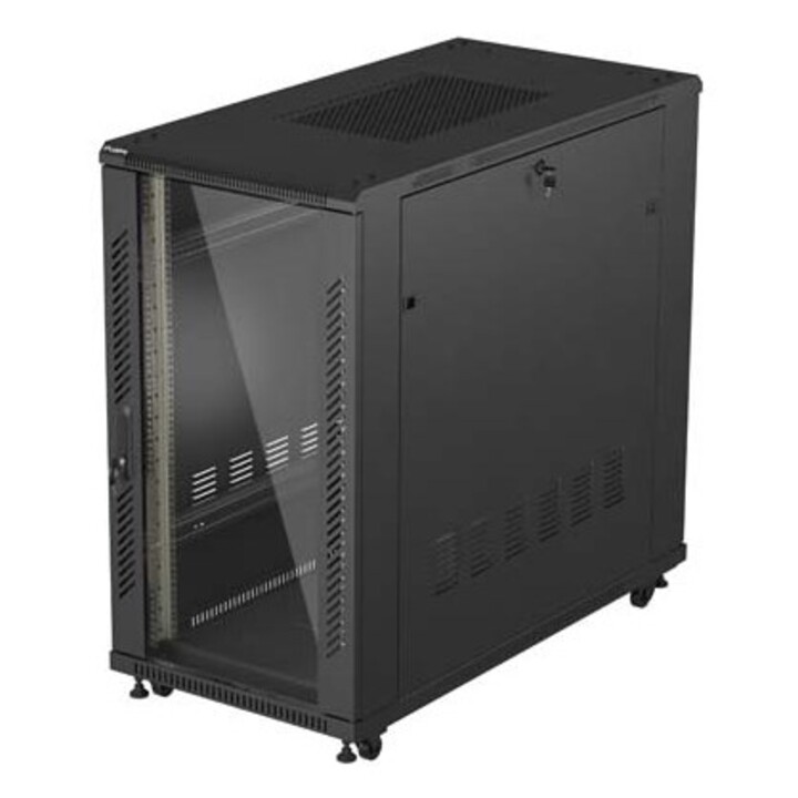 Armadio rack Lanberg FF01-6222-12B 22U, rack autoportante o telaio, nero