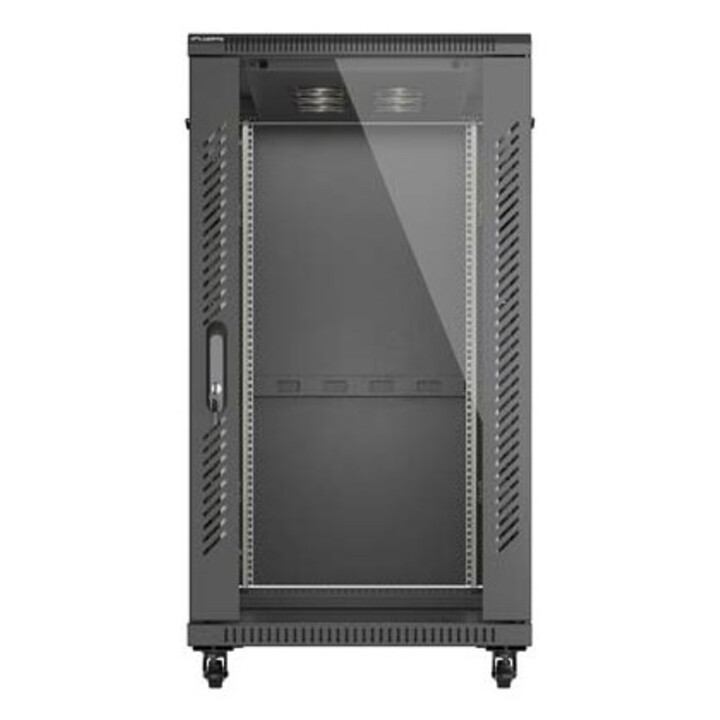 Armadio rack Lanberg FF01-6222-12B 22U, rack autoportante o telaio, nero