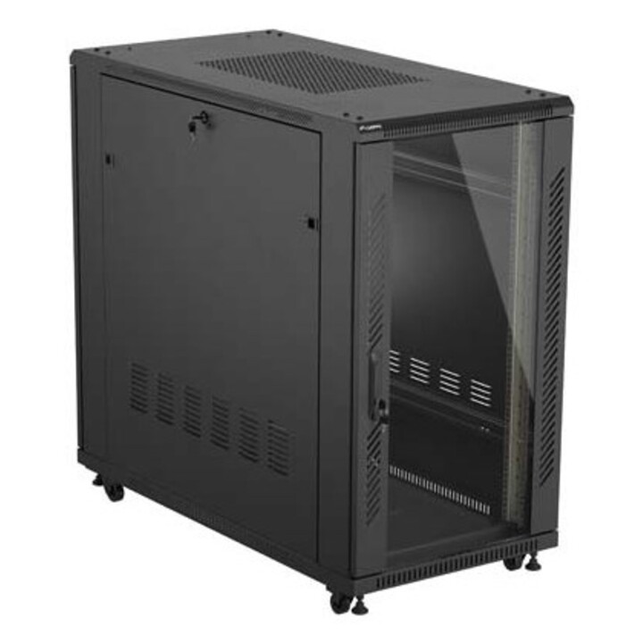 Armadio rack Lanberg FF01-6222-12B 22U, rack autoportante o telaio, nero