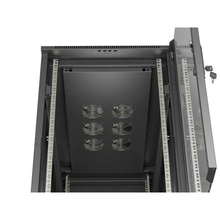 Armadio rack Lanberg FF01-6222-12B 22U, rack autoportante o telaio, nero