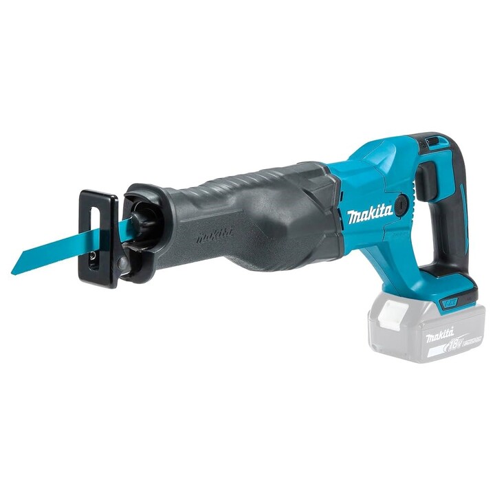 Sega a gattuccio Makita DJR186ZK, nera e blu.