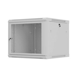 Armario rack mural 19" 9U 600x600 gris puerta perforada Lanberg (flat pack)