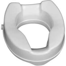Mobilex PLN005, rialzo per WC con design anatomico e superficie facilmente disinfettabile per la sicurezza del bagno, bianco