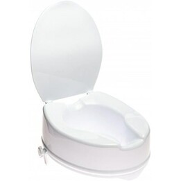 PDS CARE AT51202, High Toilet Elevation with Protection Flap and Universal Bathroom Adjustment System, White
