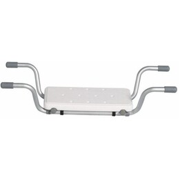 Reha Fund RF-853, Panca da incasso regolabile per vasca da bagno con superficie antiscivolo e drenaggio efficiente dell'acqua, b