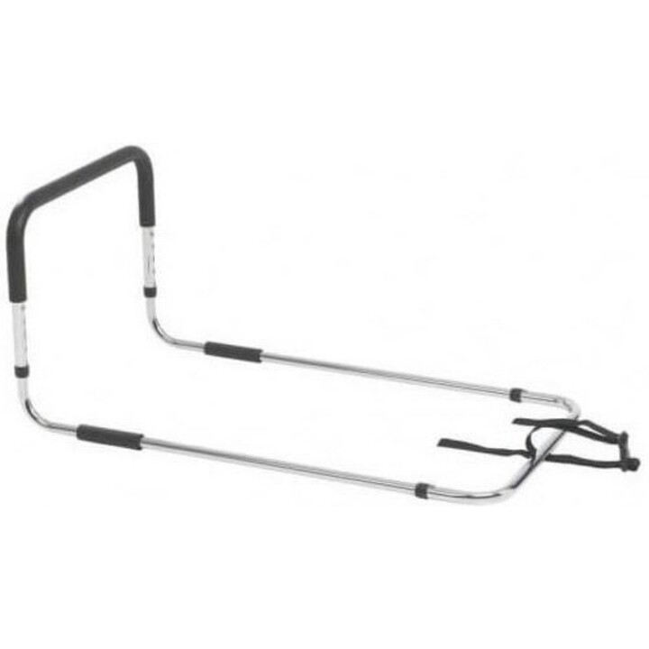 Sundo 46420, Height Adjustable Bed Rail with Universal Anchoring System for Patient Safety Assistance, Silver