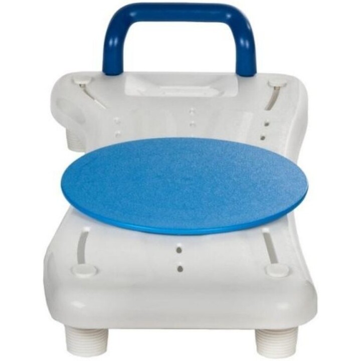 Reha Fund RF-856, Banqueta de Baño con Disco Giratorio y Superficie Antideslizante para un Fácil Acceso y una Higiene Segura en 