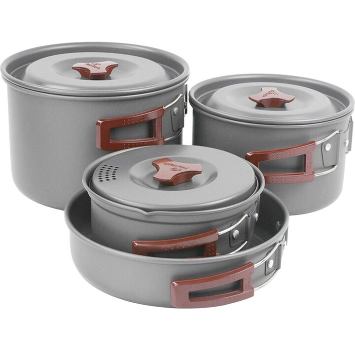 Fire-Maple FMC-206, Juego de utensilios de cocina con intercambiador de calor para ahorrar combustible en expediciones al aire l