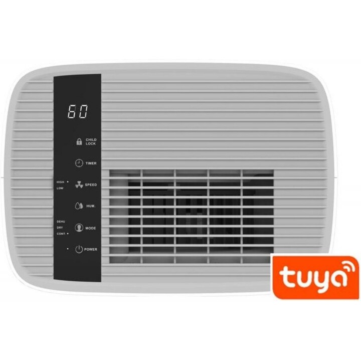Blaupunkt ADH601, Luftentfeuchter 2,5L und 245W mit geräuschlosem Betrieb und effizienter Luftfeuchtigkeitsregelung, Weiß
