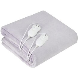 Adler AD 7426, Coperta elettrica scaldaletto 60W con morbido tessuto in pile e poliestere per il riposo termico, grigio
