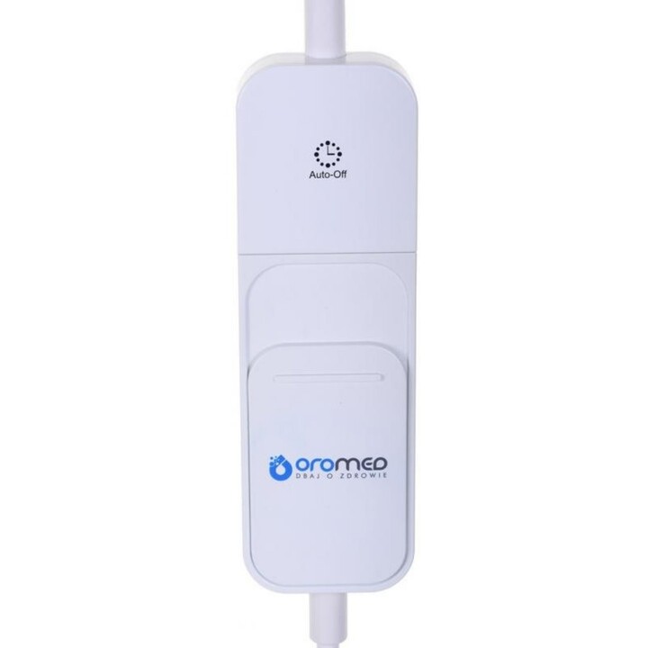 Oromed, Calientacamas Eléctrico 120W y 130x180cm con Sistema de Seguridad y Tejido de Tacto Suave para Dormir Cómodamente, Blanc