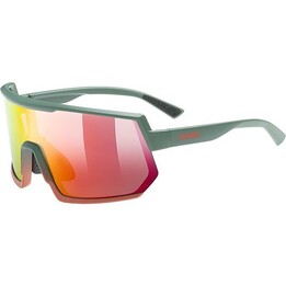 Uvex sportstyle 235 Gafas multi-sport Unisex Con media montura Verde, Rojo