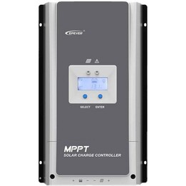 Epever Tracer 5420AN, regulador de carga MPPT 50A para gestão de energia solar com ecrã LCD integrado, cinzento