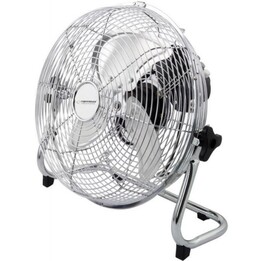 Esperanza EHF005 Scirocco, 12-Zoll-Luftumwälzventilator mit langlebiger, verchromter Oberfläche, Silber