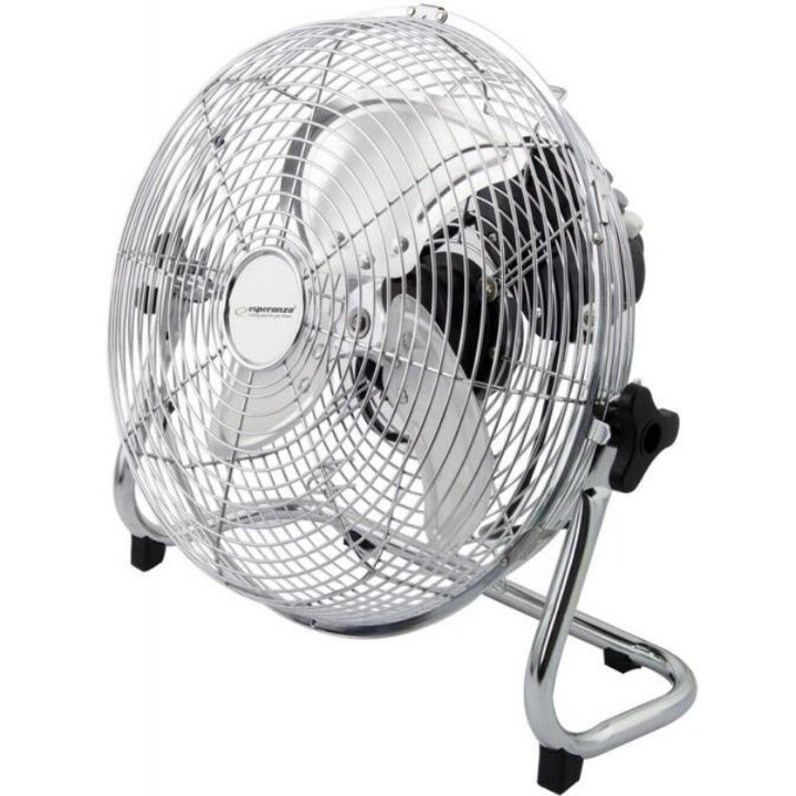 Esperanza EHF005 Scirocco, ventoinha de circulação de ar de 12 polegadas com acabamento cromado durável, prata