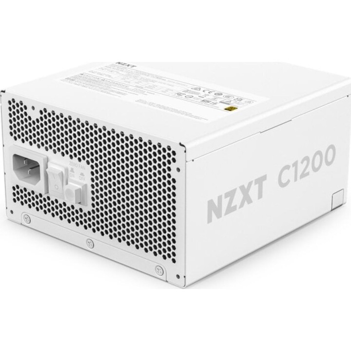 NZXT C1200 Gold ATX 3.1 PCIe 5.1 1200W 80 Plus Gold Modular White Power Supply