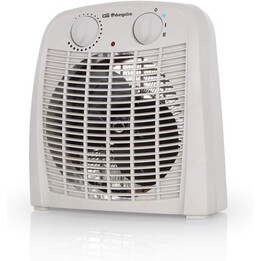 Orbegozo FH 7000, aquecedor elétrico de 2000 W com termóstato regulável e sistema de ventilação, cinzento