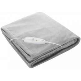 Medisana HB 675, Manta eléctrica de microfibra de 120W con calentamiento rápido y suave confort, Gris