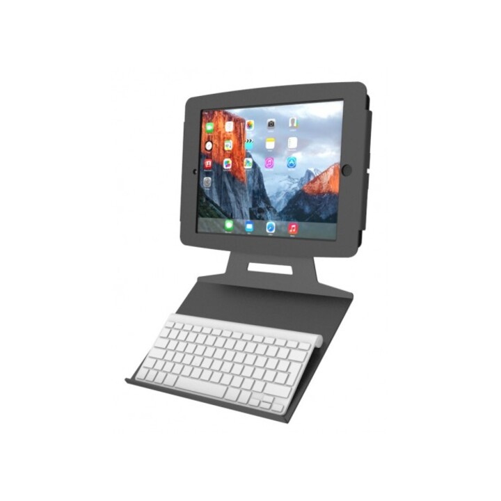 Universelle Tastaturhalterung – Tastaturablage für Kiosk – Schwarz