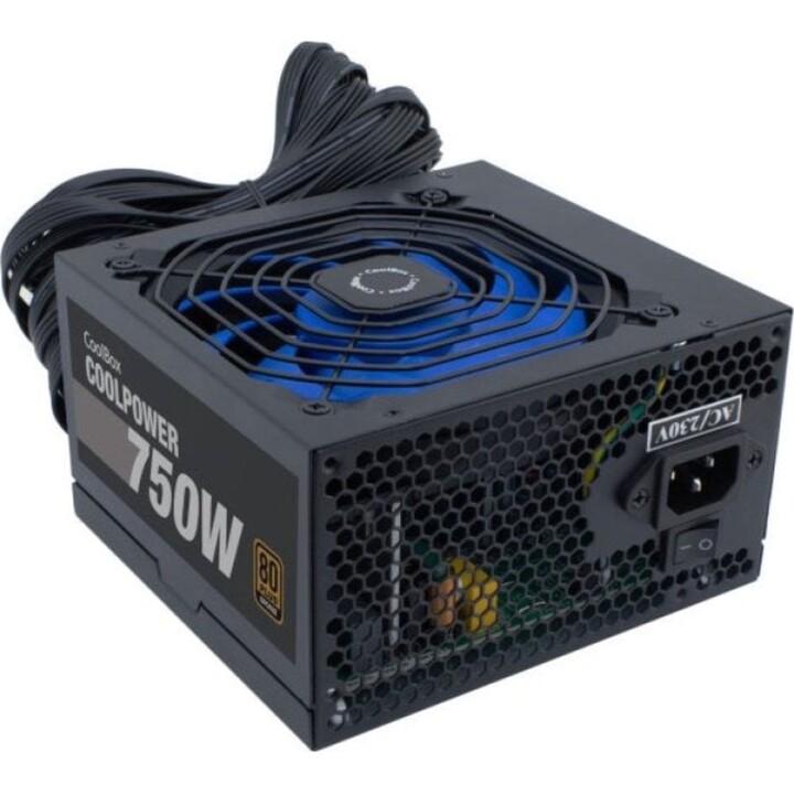 Coolbox CoolPower Power Supply 750W Efficiency 88% 80 Plus Bronze