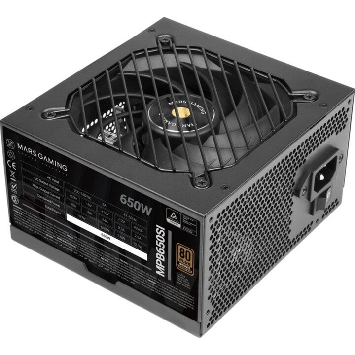 Mars Gaming MPB650SI ATX 650W 80 Plus Bronze Power Supply