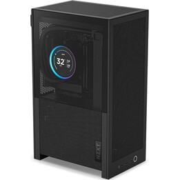 NZXT H2 Flow Mini-ITX PC Tower, noir, verre trempé, double caméra
