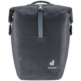 Deuter Weybridge 20+5, Bolsa impermeable para bicicleta con cierre enrollable y soporte, Gris