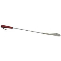 Sundo 25750, Schuhlöffel mit flexibler Spitze und ergonomischem Design zur Erleichterung des Anziehens, Silber