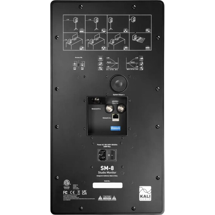 Kali Audio SM8 3-Way Active Studio Monitor Black