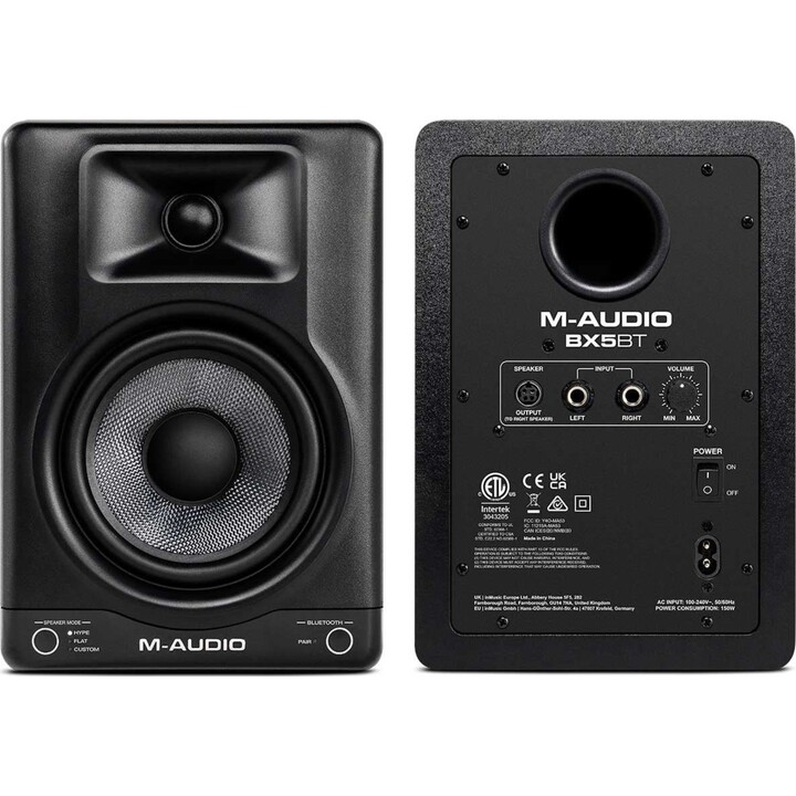 Par M-AUDIO BX5BT de monitores ativos com Bluetooth