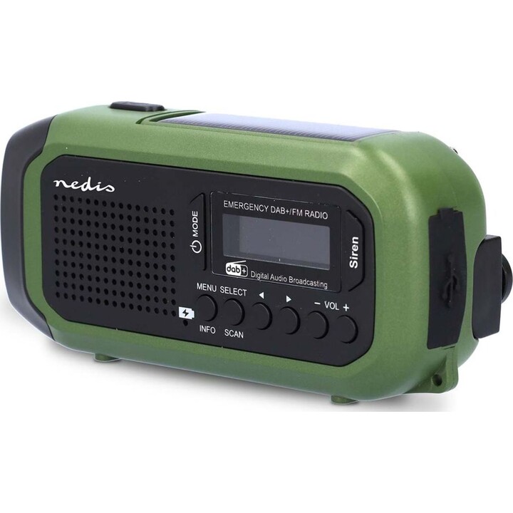 Nedis RDDBCR2000GN Radio portable Numérique Noir, Vert