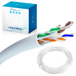 Cavo di rete Extralink Cat6 UTP (u/utp) a doppino intrecciato per uso interno, 50 m