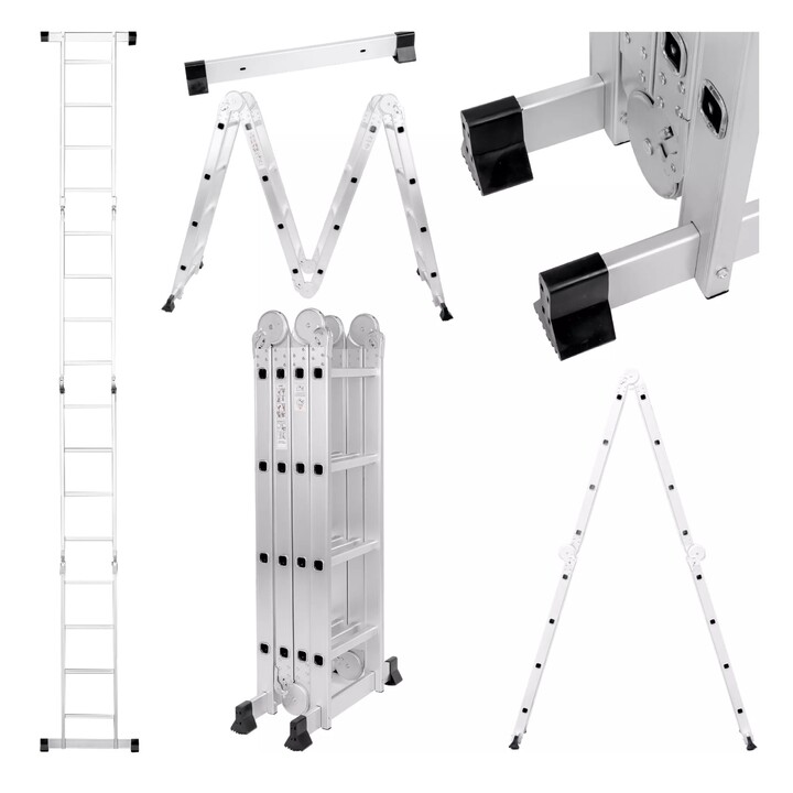 Échelle articulée Extralink Lad4x4mp 4x4, 4,65 m (+plateforme)