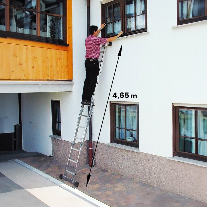 Échelle articulée Extralink Lad4x4mp 4x4, 4,65 m (+plateforme)