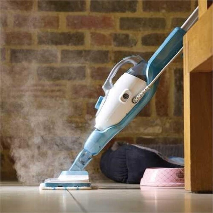 Black & Decker 9IN1 Steam-mop, 1300W Steam Cleaning Mop with Multi-Accessories, Turquoise