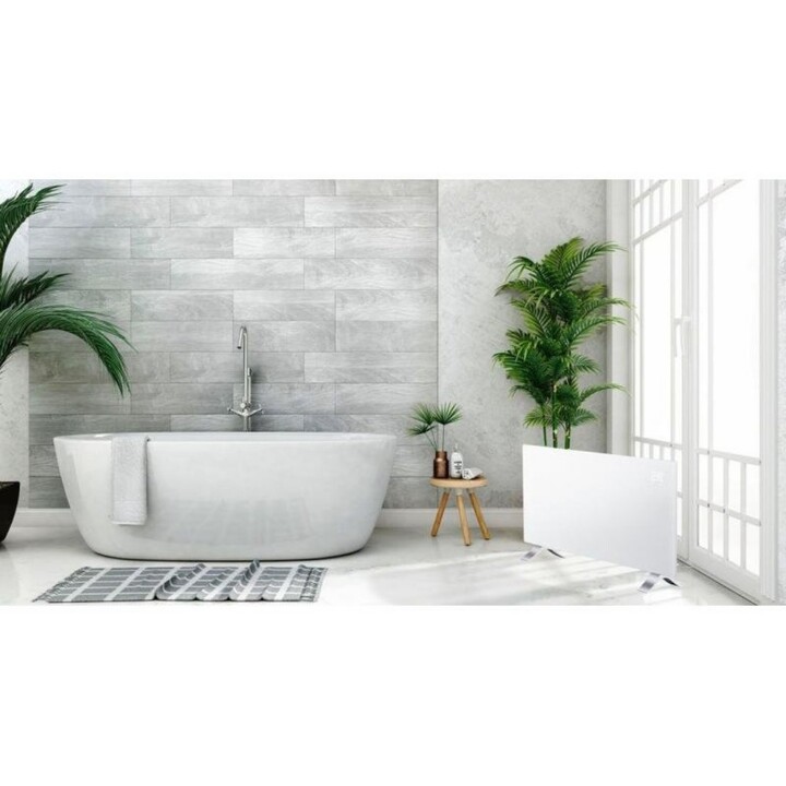 Neo Tools 90-092, Aquecedor de ambiente elétrico com sistema de aquecimento rápido e caraterísticas de segurança, branco