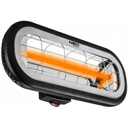 Neo Tools 90-032, 2000 W Infrarotheizung für den Innen- und Außenbereich mit Halterung, schwarz