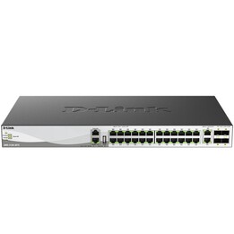 Switch D-Link DMS-3130-30TS 26 ports / RJ-45 Gigabit 10 Gbit/s / PoE / SFP