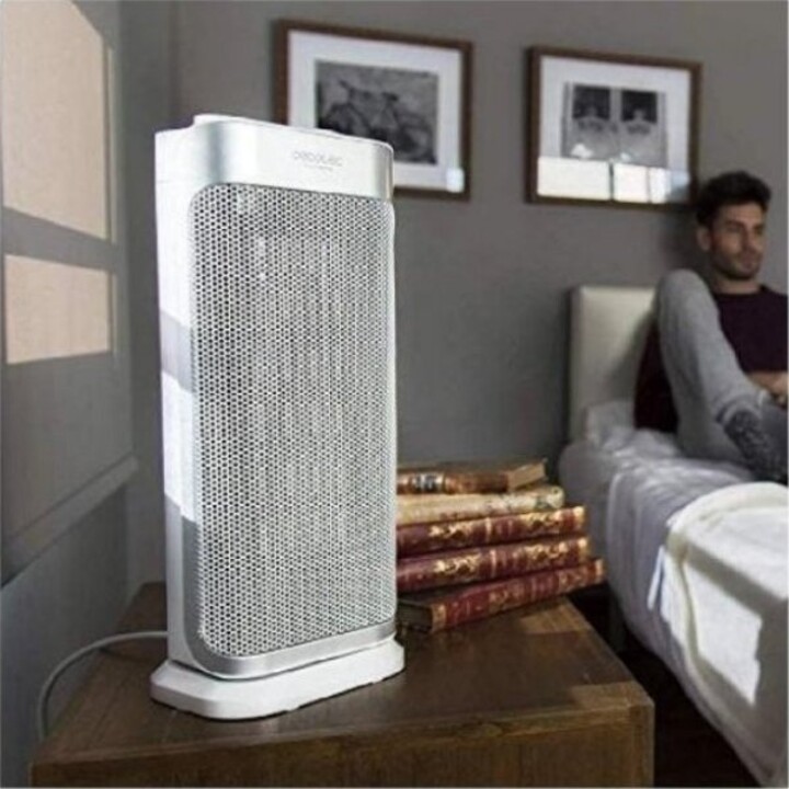 Cecotec Ready Warm 6250 Ceramic Sky Style, Ceramic Heater with Automatic Oscillation, White