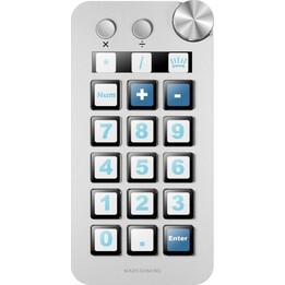 Mars Gaming MSD-NEO Control Deck 15 touches LCD Wheel et Dual Button Windows et MacOS 10.15+ Blanc
