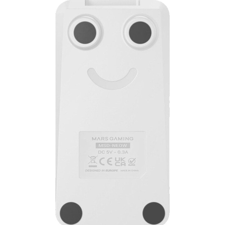 Mars Gaming MSD-NEO Control Deck 15 Teclas Roda LCD e Botão Duplo Windows e MacOS 10.15+ Branco