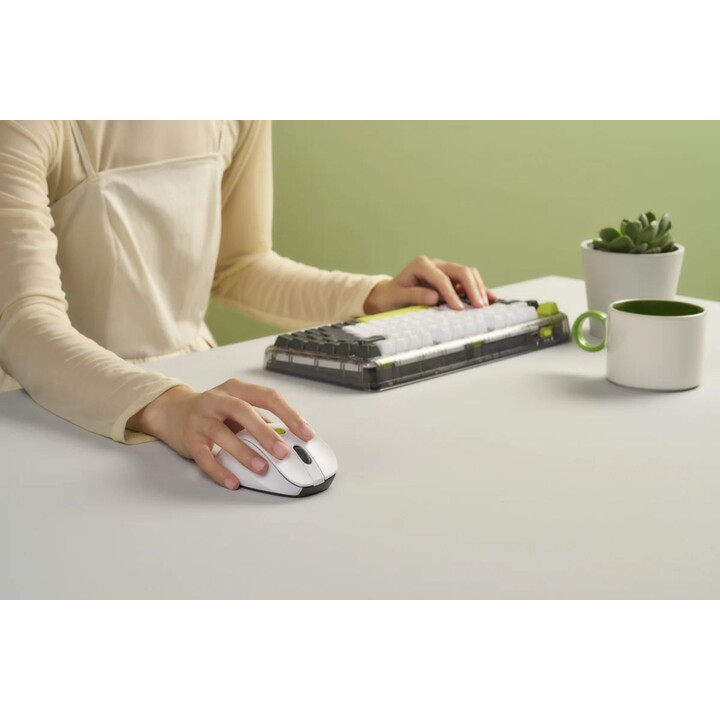 ASUS MD105 Mouse Bluetooth RF senza fili 2400 DPI Bianco Verde Ergonomico